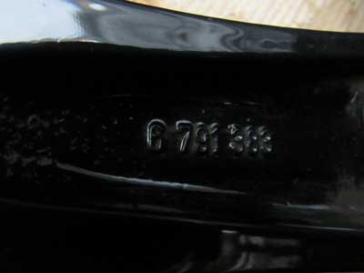 BMW 19 x 8.5 Inch ET:33 Black Wheel Rim W Spoke 332 36116791383 F10 F12 5, 6 Series12